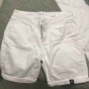 Ana mid-rise denim Bermuda